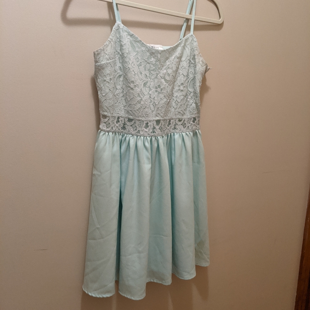 H&M Babydoll Lace Topped Dress